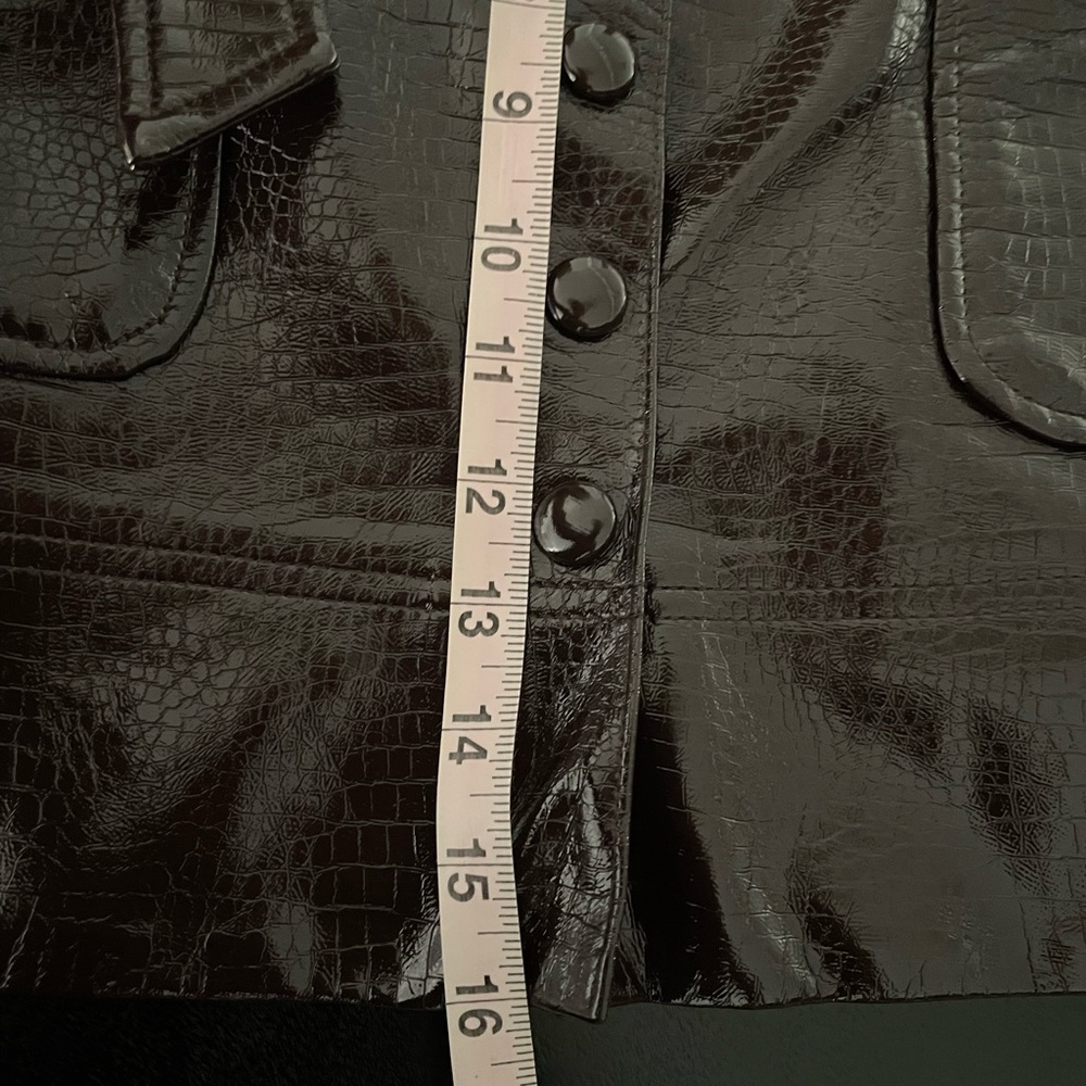 NWT Topshop faux leather belted mini skirt - Picture 8 of 8